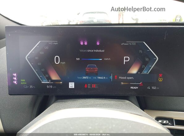 WB523CF0XSCT18763 2025 BMW IX Бордовый Вид задних сидений