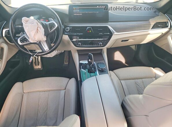 WBA13AG06MCF92046 2021 BMW 5 SERIES White Widok deski rozdzielczej