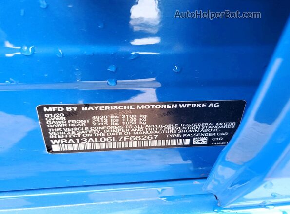 WBA13AL06L7F66267 2020 BMW M2 Blue 