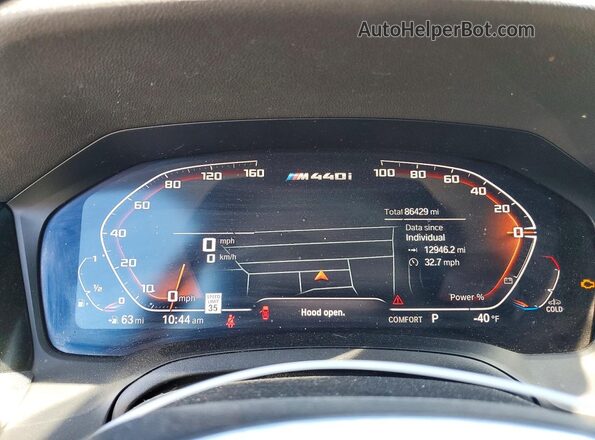 WBA13AR06MCF94151 2021 BMW M4 Black Вид щитка приладів