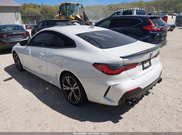 WBA13AR09MCF80714 2021 BMW M4 White უკანა მარცხენა