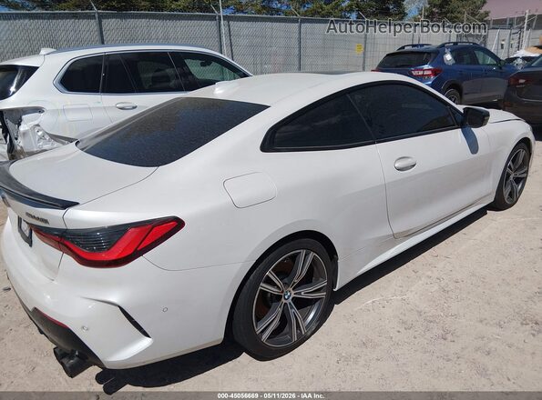 WBA13AR09MCF80714 2021 BMW M4 White უკანა მარჯვენა