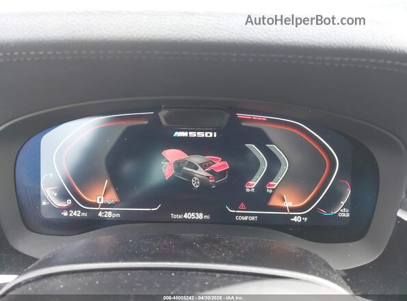 WBA13BK05PCM25563 2023 BMW M5 Gray Vista de los asientos traseros