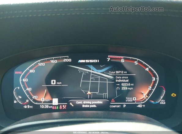 WBA13BK09MCG98116 2021 BMW 5 SERIES Dark Blue უკანა სავარძლების ხედი