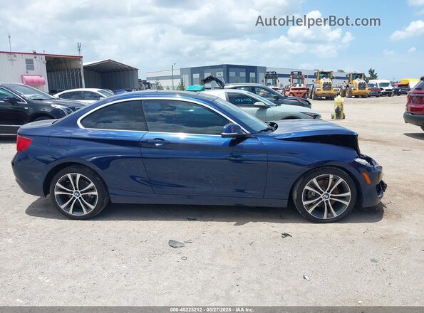WBA1F9C57GV742372 2016 BMW 2 SERIES Navy Вид задней части салона
