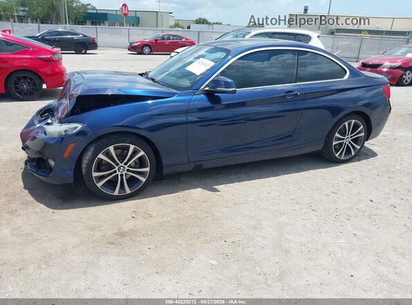 WBA1F9C57GV742372 2016 BMW 2 SERIES Navy Передняя левая четверть