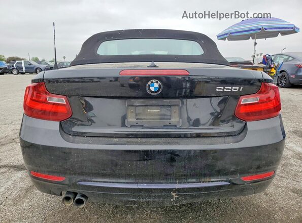 WBA1K9C57GV321893 2016 BMW 2 SERIES Black Вид ззаду
