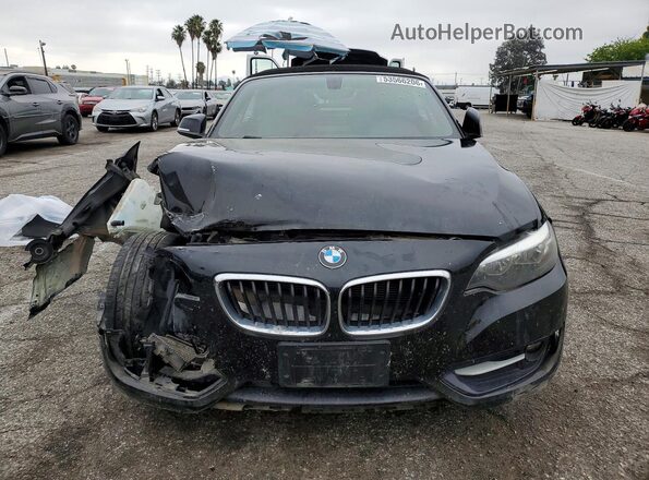 WBA1K9C57GV321893 2016 BMW 2 SERIES Black Вид спереду