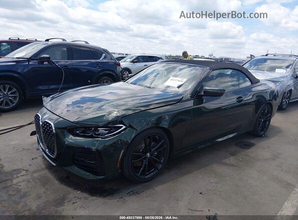 WBA23AT04MCH58610 2021 BMW 7 SERIES Green წინა მარცხენა ხედი სამი მეოთხედიდან