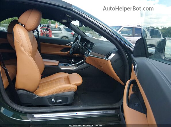 WBA23AT04MCH58610 2021 BMW 7 SERIES Green წინა სალონის ხედი