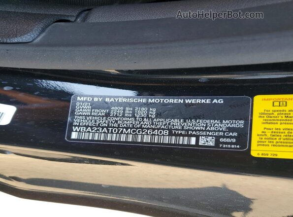 WBA23AT07MCG26408 2021 BMW 4 SERIES Black Շարժիչի բաժամունքի տեսք