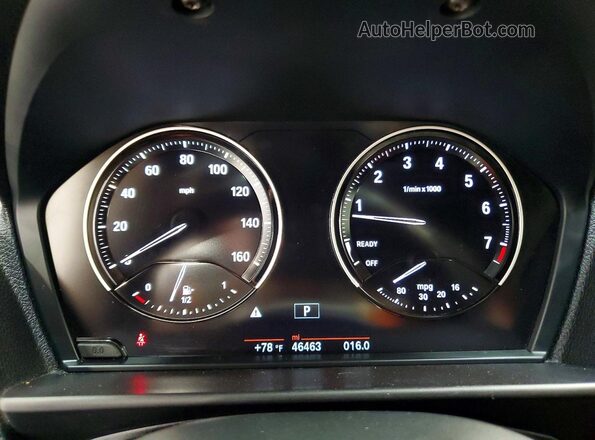 WBA2G1C52HV638893 2017 BMW M2 Red ხელსაწყოთა პანელის ხედი