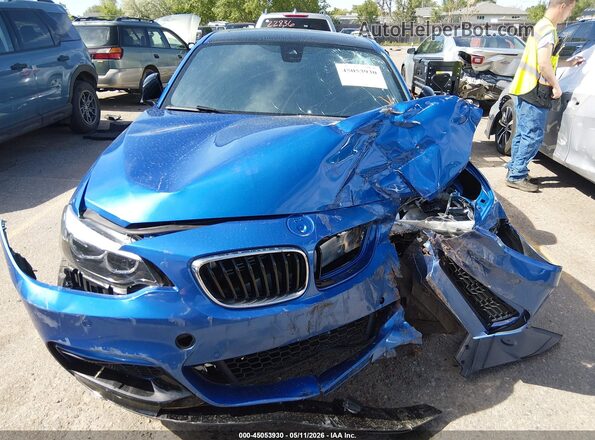 WBA2J7C55KVD61056 2019 BMW M2 Blue Вид спереду