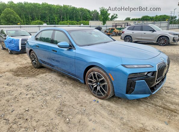WBA33EJ07RCR42720 2024 BMW 7 SERIES Синий Передняя правая четверть
