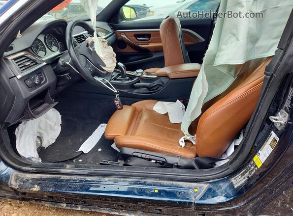 WBA3N9C50GK248965 2016 BMW 4 SERIES Black Widok wnętrza z przodu