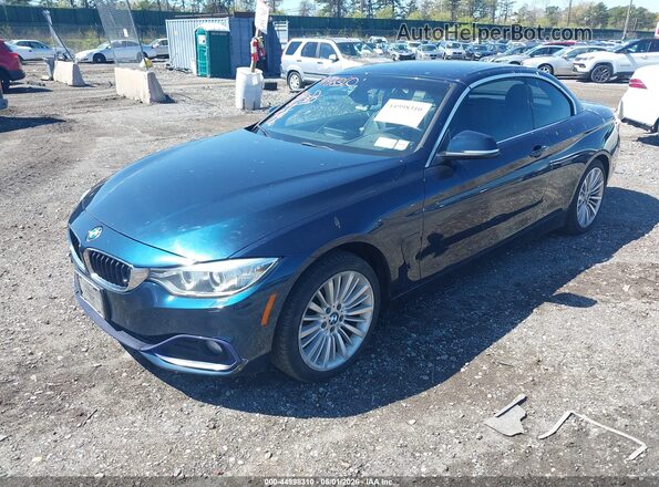 WBA3T1C52GP821911 2016 BMW 4 SERIES Blue Vista tres cuartos delantera izquierda