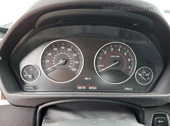 WBA3X9C5XGD869970 2016 BMW 3 SERIES Черный Вид щитка приборов
