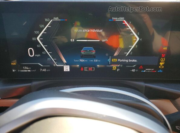 WBA43DA01SCS61750 2025 BMW 4 SERIES Gray Սարքավորումների վահանակի տեսք