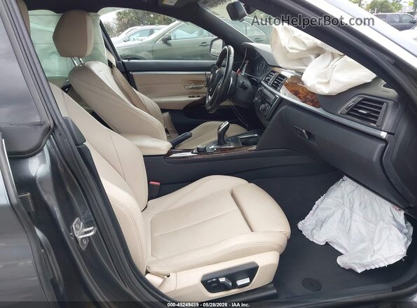 WBA4A9C57GG506756 2016 BMW 4 SERIES Gray Вид салону спереду