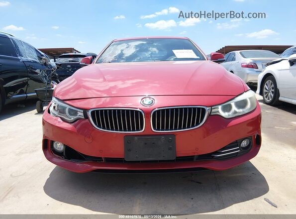 WBA4A9C59GGL87995 2016 BMW 4 SERIES Red Widok zestawu wskaźników