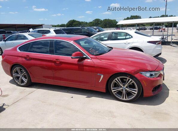 WBA4A9C59GGL87995 2016 BMW 4 SERIES Red Widok wnętrza z tyłu
