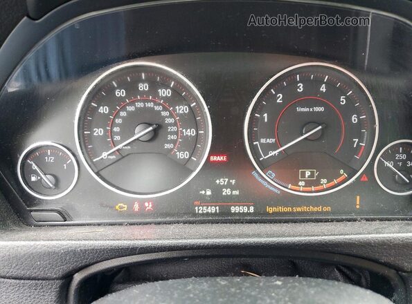 WBA4F7C38HG787598 2017 BMW 4 SERIES White Instrument cluster view