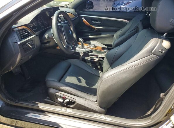 WBA4R7C56HK876401 2017 BMW 4 SERIES Black წინა სალონის ხედი