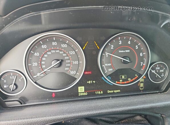 WBA4W3C04LFJ77744 2020 BMW 4 SERIES Black Вид щитка приладів