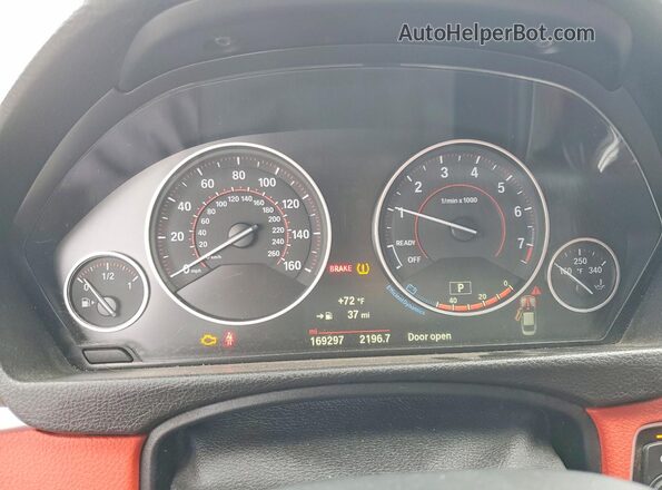 WBA4W3C50JAC97341 2018 BMW 4 SERIES White Instrument cluster view