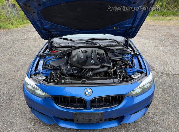WBA4W9C04LAG89989 2020 BMW 4 SERIES Blue Вид салону спереду