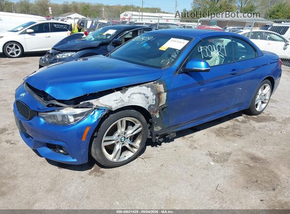 WBA4Z7C58JED48009 2018 BMW 4 SERIES Синий Передняя левая четверть