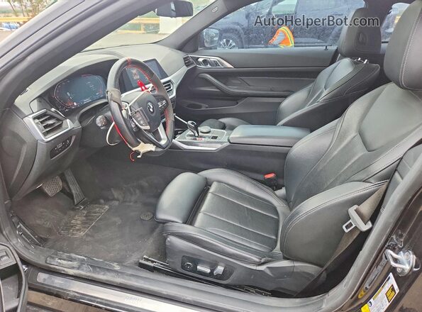 WBA53AP00NCH67541 2022 BMW 4 SERIES Black Вид салону спереду