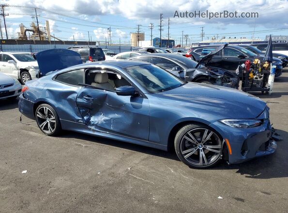 WBA53AP01NCK65795 2022 BMW 4 SERIES Blue წინა მარჯვენა