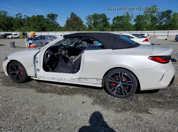 WBA53AT01NCJ15062 2022 BMW M4 White Trasero izquierdo