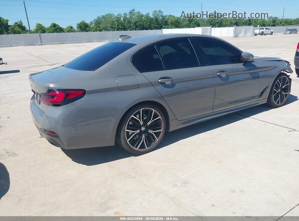 WBA53BH00MCF08129 2021 BMW 5 SERIES Gray უკანა მარჯვენა