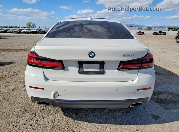 WBA53BH03MCF71161 2021 BMW 5 SERIES White Widok z tyłu