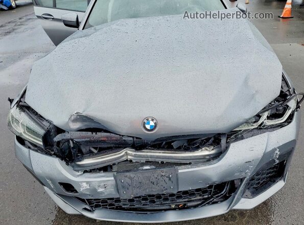 WBA53BH04PWY23306 2023 BMW 5 SERIES Gray Вид задньої частини салону