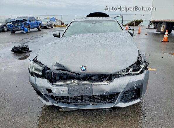 WBA53BH04PWY23306 2023 BMW 5 SERIES Gray Вид спереду