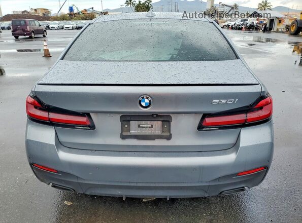 WBA53BH04PWY23306 2023 BMW 5 SERIES Gray Вид ззаду