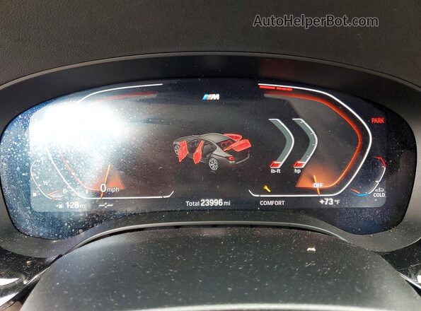 WBA53BH04PWY23306 2023 BMW 5 SERIES Gray Вид щитка приладів