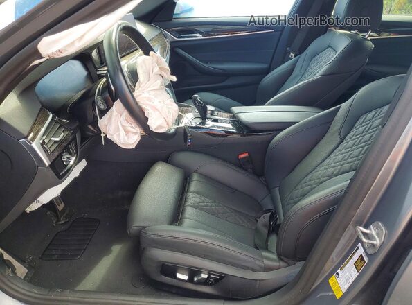 WBA53BH04PWY23306 2023 BMW 5 SERIES Gray Вид салону спереду