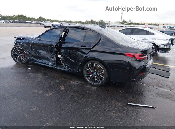 WBA53BH07MWX05794 2021 BMW 5 SERIES Black Задня ліва чверть