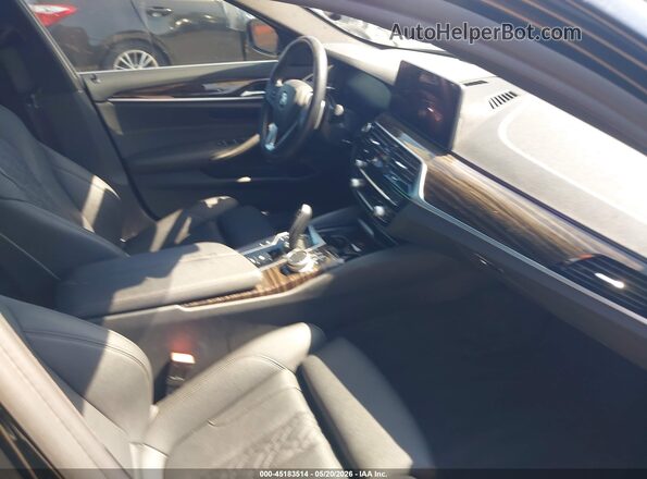 WBA53BH09MWW99352 2021 BMW 5 SERIES Black Widok wnętrza z przodu