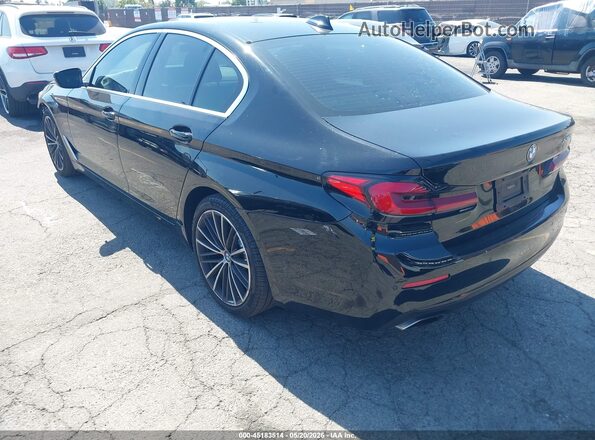 WBA53BH09MWW99352 2021 BMW 5 SERIES Black Tył lewy