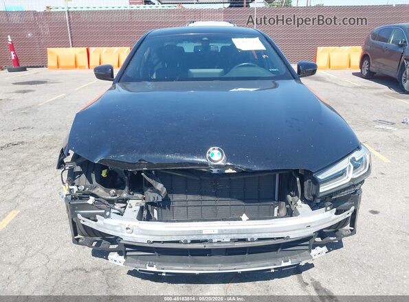 WBA53BH09MWW99352 2021 BMW 5 SERIES Black Widok wnętrza z tyłu