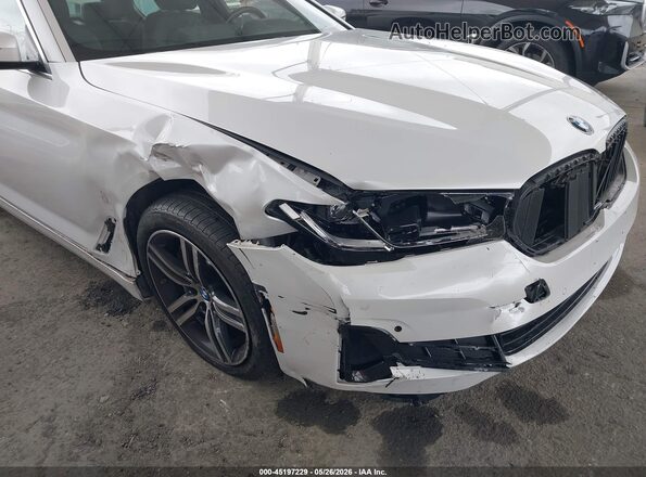 WBA53BH09MWX22242 2021 BMW 5 SERIES White Front view