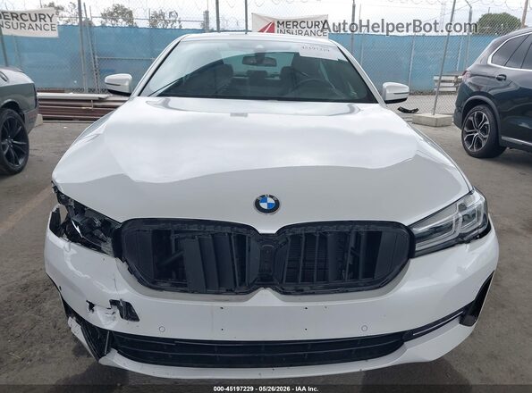 WBA53BH09MWX22242 2021 BMW 5 SERIES White Rear interior view