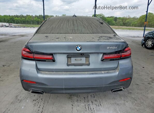 WBA53BJ02MWX29902 2021 BMW 5 SERIES Gray Widok z tyłu