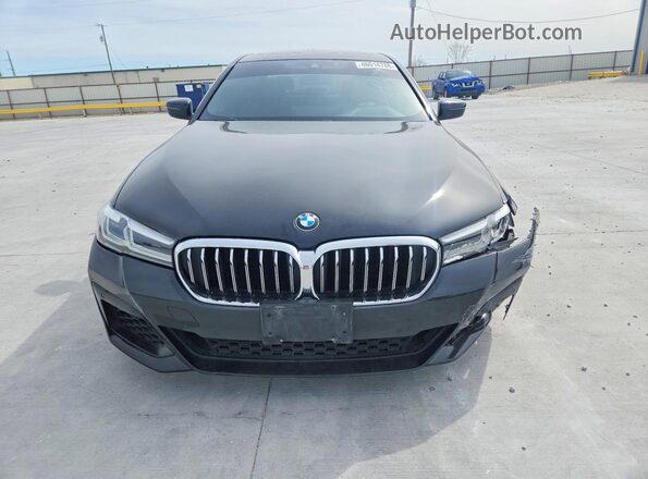 WBA53BJ05MCG12335 2021 BMW 5 SERIES Black Widok z przodu