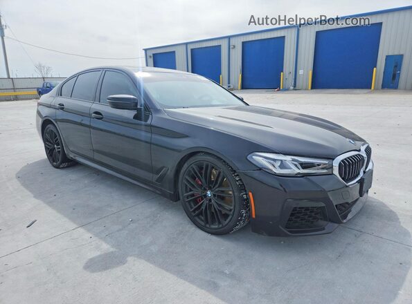 WBA53BJ05MCG12335 2021 BMW 5 SERIES Black Przód prawy